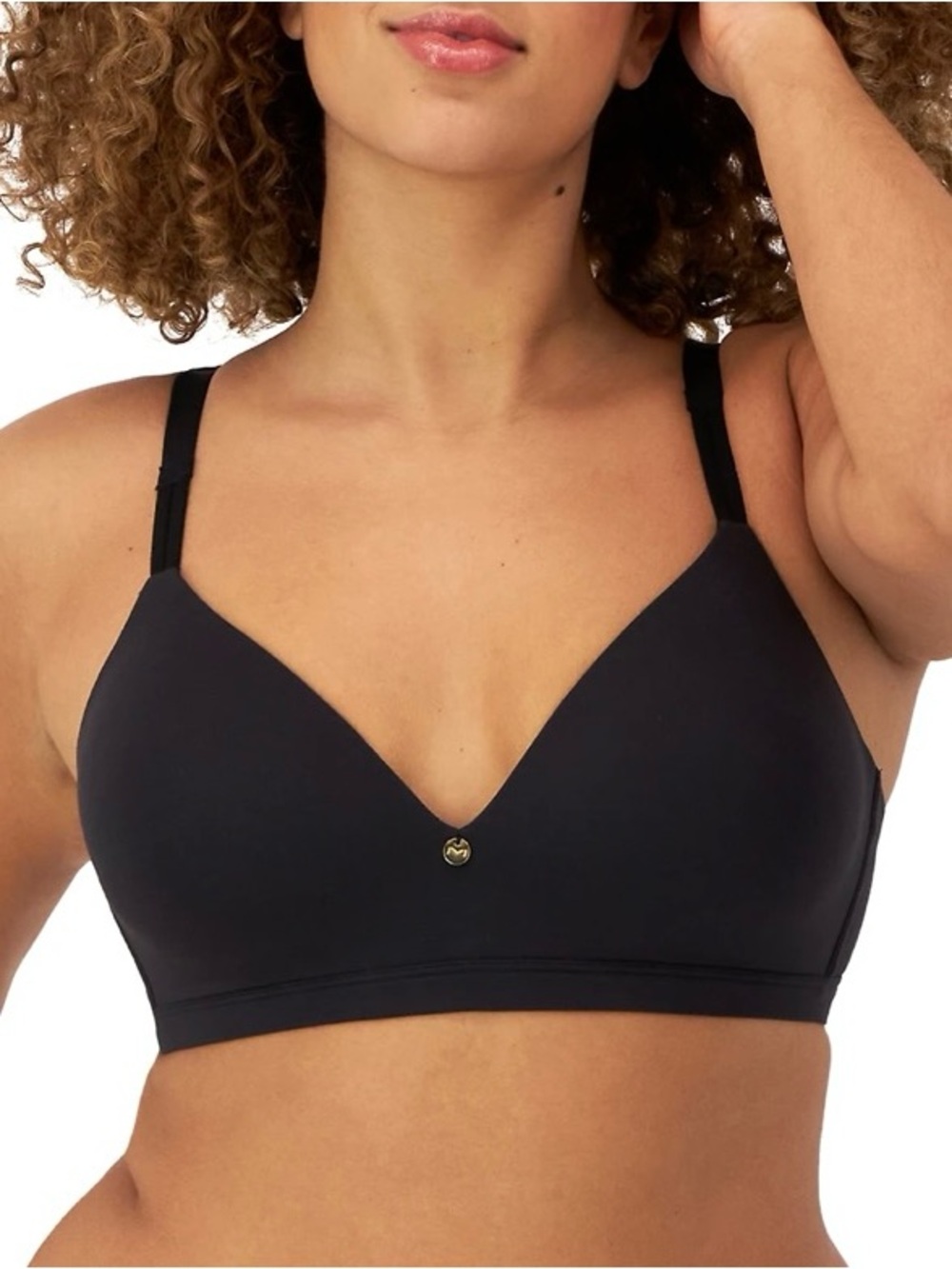 💕 Maidenform Everyday Luxe T-shirt bra size 38 B black wireless